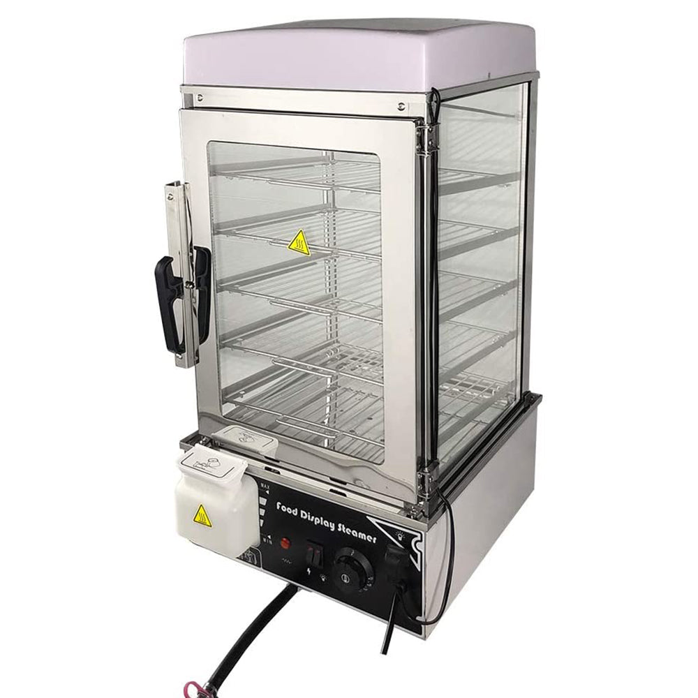Chef Prosentisla 5-Layers Electric Bun Steamer Food Showcase,1100W