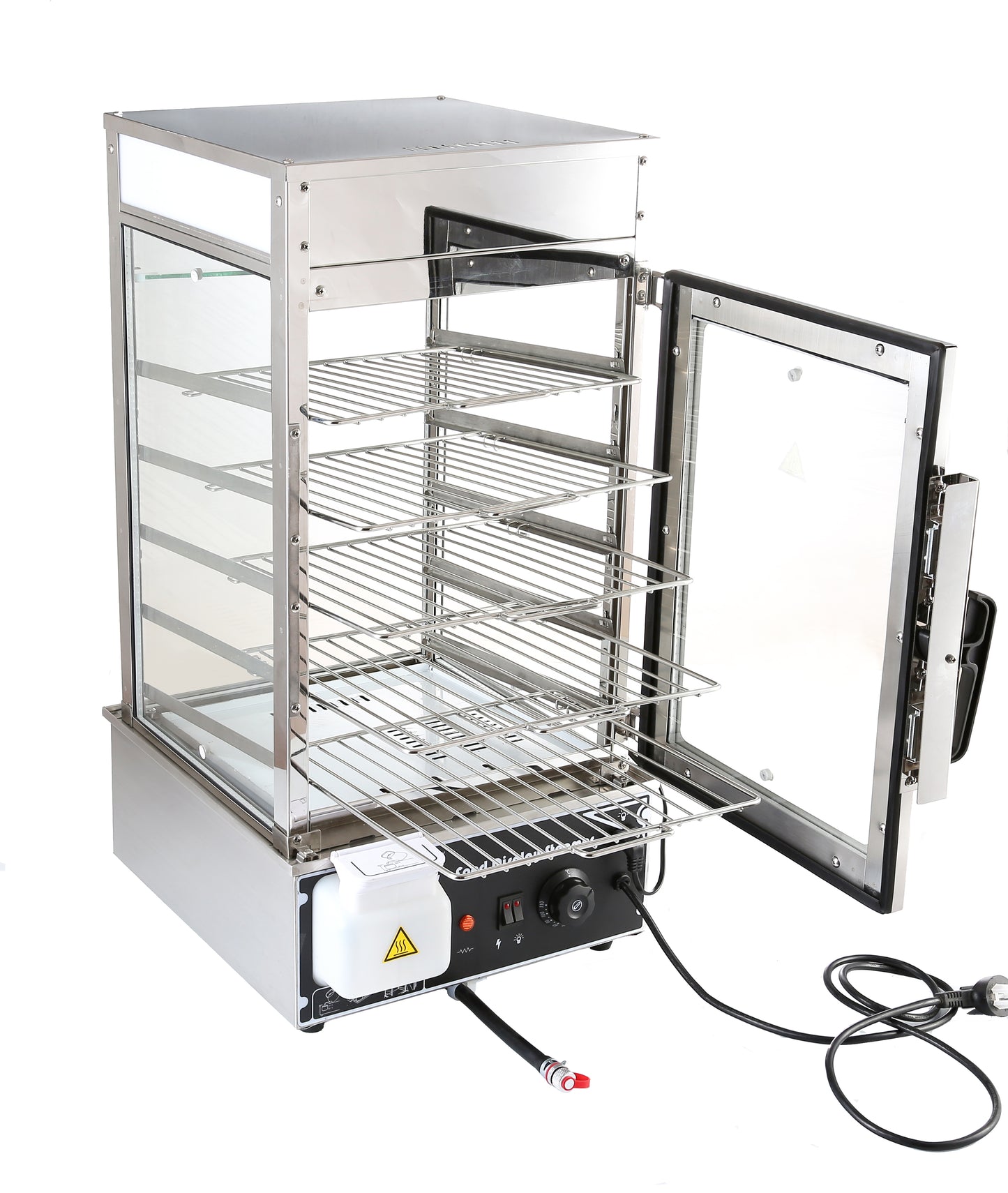 Chef Prosentisla 5-Layers Electric Bun Steamer Food Showcase,1100W